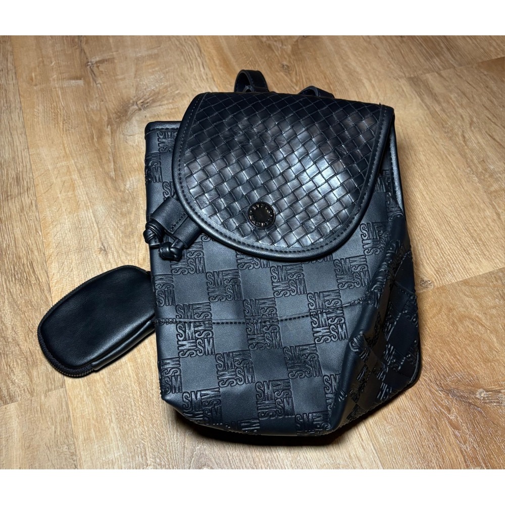 STEVE MADDEN Black Multi Small Backpack Bag‎